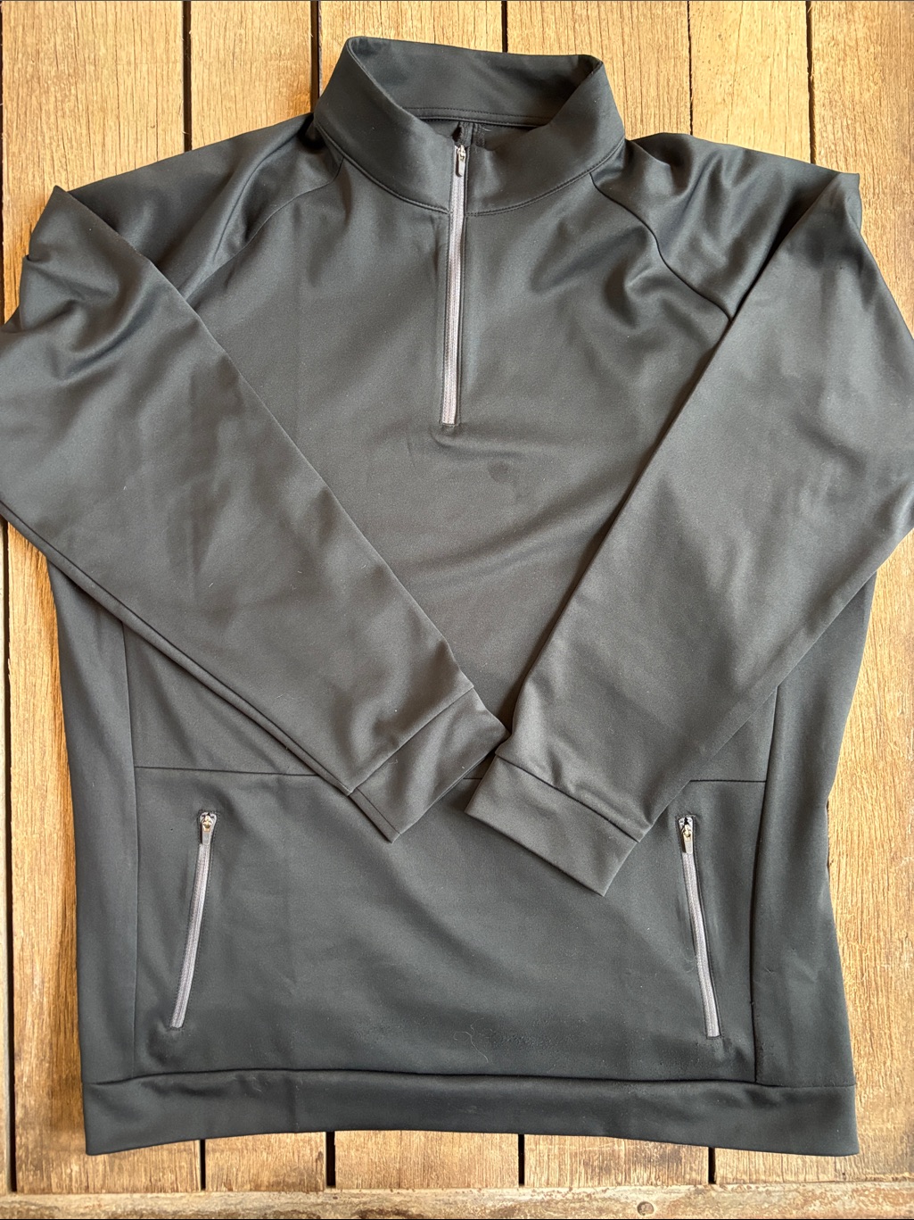 Mizzen+Main Men's Black Long Sleeve Versa 1/4 Zip Pullover